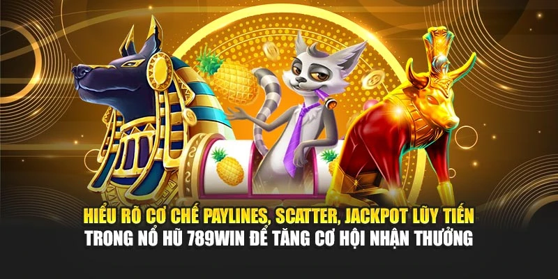 Hiểu rõ cơ chế Paylines, Scatter, Jackpot lũy tiến trong nổ hũ 789WIN để tăng cơ hội nhận thưởng